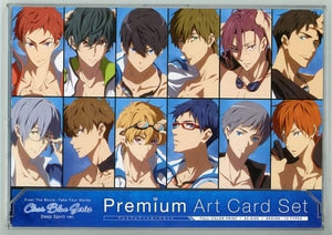 Clear Blue Series -Deep Spirit ver.- Premium Art Card Set 13 Set Free! Take Your Marks Postcards [USED]