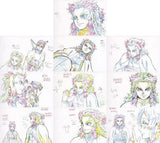 Rengoku Kyojuro Exhibition Original Drawing Postcard 10 Set Demon Slayer: Kimetsu no Yaiba Character Picture Scroll Cafe in ufotable Cafe 5th Period Postcards [USED]