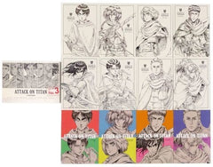 Ellen Yeager, etc. Attack on Titan Newly Drawn by Wit Studio Post Card Set 3 Postcards [USED]
