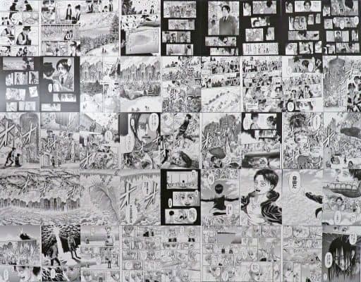 Attack on Titan Post Card Set Popular Vote 10th Episode 131: The Earth Rumbles Completion Commemorative Goods Rakuten Books Made-To-Order Limited Set of 45 Postcards [USED]
