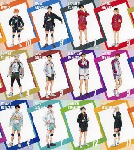 Shoyo Hinata, etc. Haikyu!! TO THE TOP Ani-Art Fair in animate Limited Goods Purchase Benefits All 12 Types Set Postcards [USED]