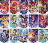 Limited Clear Postcard White Cat Project Summer Color Summer Lottery -splash!- 5 Times Purchase Benefits All 15 Types Set Postcards [USED]