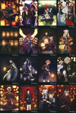 Toshiro Goto, etc. Touken Ranbu -online- Newly Drawn Illustration Post Card Set One Expedition to the Present World Miyako Musubi Akari Musubi Exhibition Limited Postcards [USED]