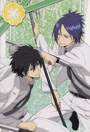 Hibari & Mukuro Postcard Reborn! Anime Mobile Riboani Campaign Distribution Postcards [USED]