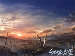 Fate/stay night UnLimited Blade Works Art Collection Cover Illustration Large Postcard Signed by Koji Eto ufotable Purchase Benefits Unlimited Blade Works Postcards [USED]