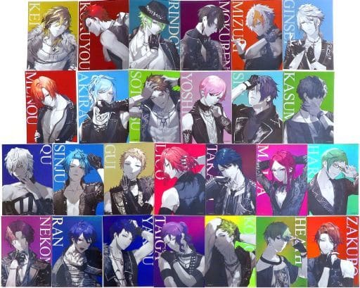 Kokuyo, etc. Black Star -Theater Starless- Metal Postcards Black Festival Limited Online Ticket With Benefits Return Gift 26 Types Set Postcards [USED]