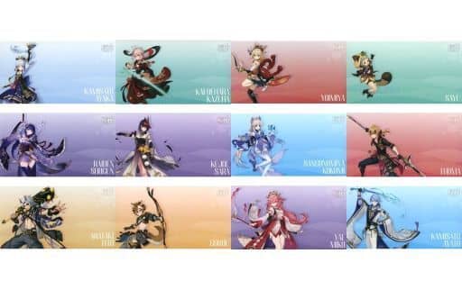 Ayaka Kamisato, etc. Genshin Animate Fair & Only Shop Autumn Target Product Purchase Privilege All 12 Types Set Postcards [USED]