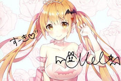 Yozora Mel Vtuber Hololive Postcard with Autographed Message First Individual Voice Memorial All Voice Sets Purchase Privilege Postcards [USED]