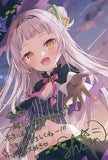 Murasaki Shion Vtuber Hololive Newly Drawn by Hoshi Foil Stamped Reproduction Signature & Postcard with Message Activity 4th Anniversary Full Set Purchase Privilege Postcards [USED]