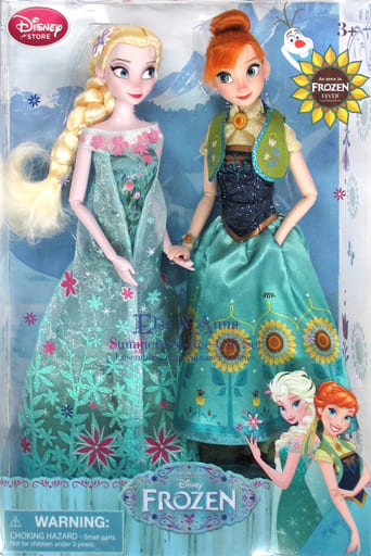 Anna Elsa Frozen Elsa's Surprise Doll Set Disney Store Limited Doll [USED]