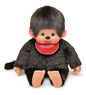 Premium Standard Boy Brown 2L Size Monchhichi Doll [USED]