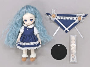 Snow Mint Light Blue Long Wave One Piece Dolce Original Mini Sweets Doll Doll [USED]