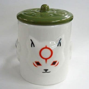 Chibi Terasu Face Mug Cup with Lid Okamiden: Tiny Sun E-Capcom Limited Mug [USED]