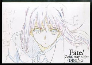 Saber Smile/Up Paper Luncheon Mat Fate/Zero - stay night DINING Course Food Order Bonus Table mat [USED]