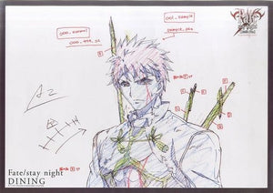 Archer (Original Drawn) Paper Luncheon Mat Fate/stay night Realta Nua Fate/stay night DINING Course Meal Order Benefits Table mat [USED]