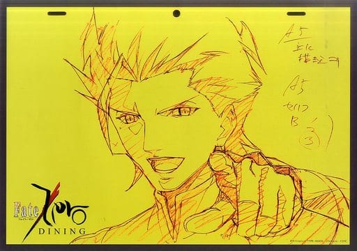 Lancer Fate/Zero Paper Place Mat Dining Limited Menu Order Benefits Place Mat [USED]