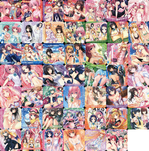 Golden Darkness, etc. To Love Ru Darkness Art Coasters Jump Festa 2017 Limited Box Purchase Privilege All 45 Types Set Coaster [USED]