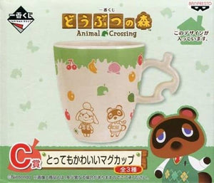 Shizue etc Cream Very Cute Mug Ichiban Kuji Animal Crossing C Prize Mug [USED]