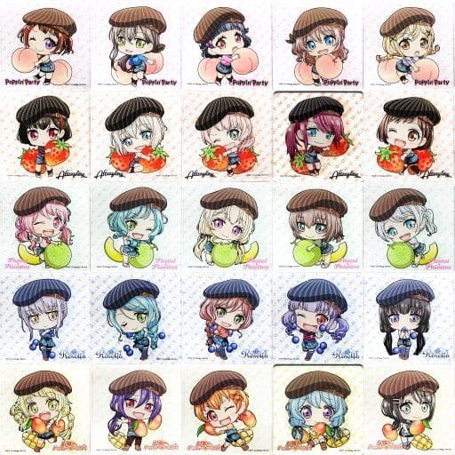 BanG Dream! Girls Band Party! Acrylic Coaster Cafe Limited All 25 Types Set Coaster [USED]