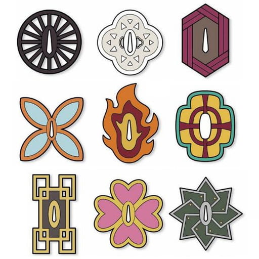 Tanjiro Kamado, etc. Demon Slayer: Kimetsu no Yaiba Rubber Coaster All 9 Types Set Coaster [USED]