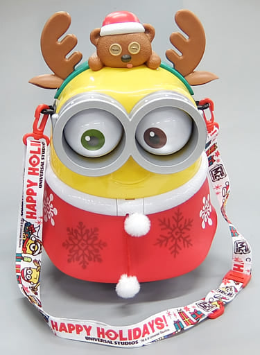 Bob Tim Minions Popcorn Bucket 2019 Christmas Ver. Universal Studios Japan Limited Tableware [USED]
