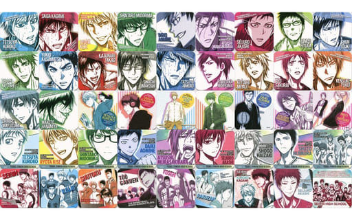 Tetsuya Kuroko, etc. Kuroko's Basketball WJ50th Anniversary Art Coasters All 45 Types Set Coaster [USED]
