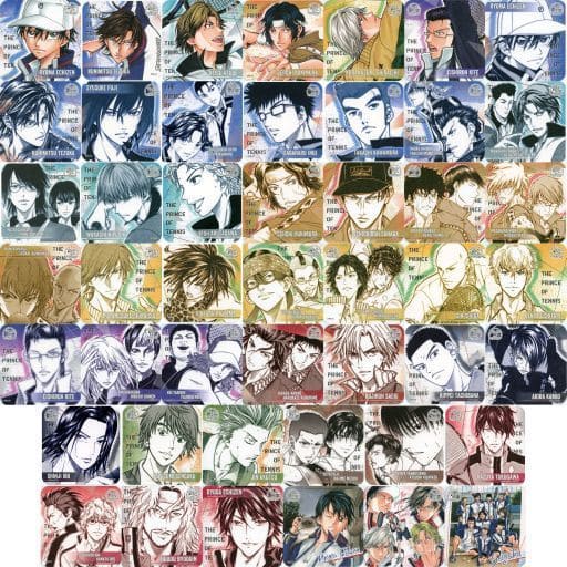 Prince of Tennis Art Coasters Ohara Painting Exhibition Limited All 45 Types Set & Box Purchase Privilege Coaster [USED]