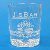 Shot Glass with J's BAR Logo Resident Evil Outbreak: File 2 e-CAPCON Reservation Benefits Glass [USED]