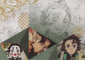 Tanjiro Kamado Paper Place Mat Demon Slayer: Kimetsu no Yaiba ? Entertainment District Arc x ufotable DINING Dai 1 Ki Raiten Kinen Table mat [USED]