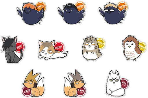 Shoyo Hinata, etc. Haikyu!! Big Acrylic Coaster All 10 Types Set Coaster [USED]