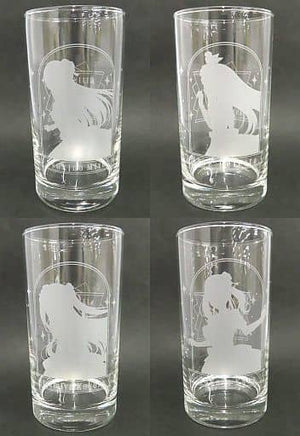 Tsukino Mito & Lize Helesta & Amamiya Kokoro & Sukoya Kana Glass 4 Set A Ver. Nijisanji 4th ANNIVERSARY Fair in animate Order Limited Glass [USED]