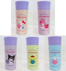 Hello Kitty, etc. Sanrio Characters Emo-Kyun Stainless Steel Bottle All 5 Types Set Water Bottle [USED]