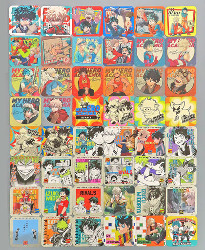 Izuku Midoriya, etc. My Hero Academia Art Coaster R Rivals All 45 Types Set & Box Purchase Privilege Coaster [USED]