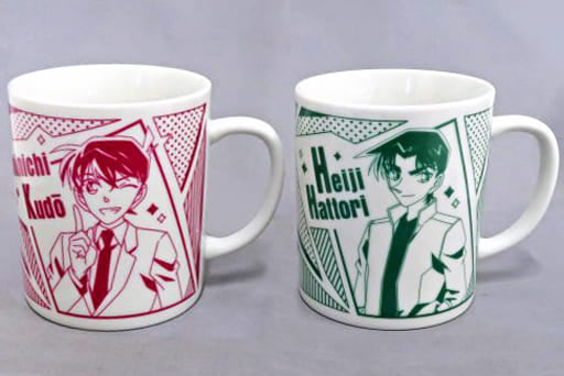 Shinichi Kudo, etc. Detective Conan Original Mug Set Daiichi Pan Collaboration 2nd Original Goods Present Campaign Winning Items Mug [USED]