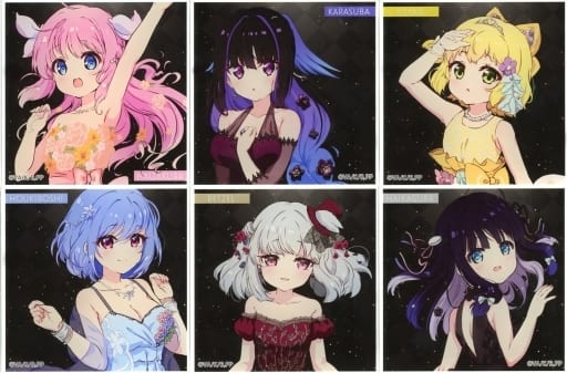 Haizakura, etc. Prima Doll Acrylic Coaster Party Dress Ver. Pop Up Shop in Yurakucho Marui Limited All 6 Types Set Coaster [USED]