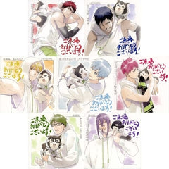 Kagami Taiga, etc. Kuroko's Basketball The Movie Last Game Newly Drawn Illustration Original Coaster 4D Screening Visitors Gift All 7 Types Set Coaster [USED]