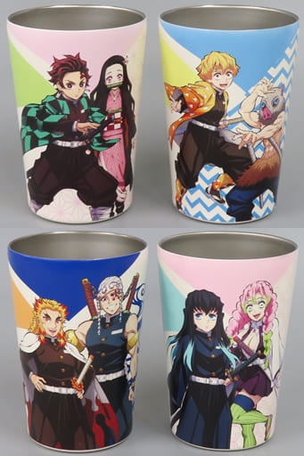 Tanjiro Kamado, etc. Demon Slayer: Kimetsu no Yaiba Stainless Tumbler Ayataka Collaboration Entry Lottery Winners 4 Types Set Tumbler [USED]