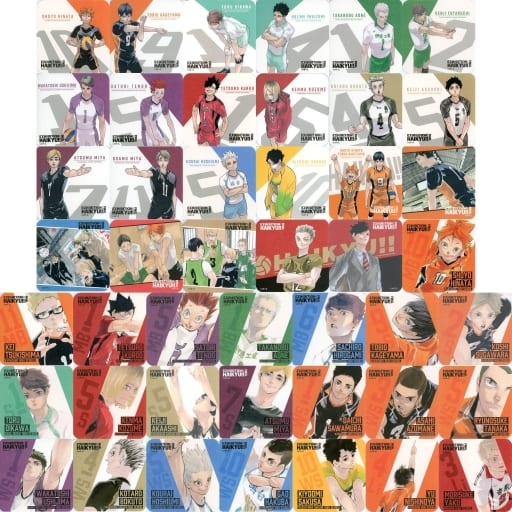 Shoyo Hinata, etc. Haikyu!! Art Coasters Final Haikyu!! Exhibition Final Limited All 45 Types Set Coaster [USED]