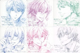 All 6 Types Set Okamura Kohei Newly Drawn Illustration Design Coaster Free! -the Final Stroke- Second Part 1st Week Visitors Gift Coaster [USED]