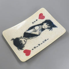 Shinichi Kudo Mori Ran Detective Conan Playing Card Plate Plate [USED]