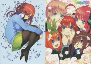 Nakano Miku/Gatherign Original A4 Desk Pad The Quintessential Quintuplets Magazine Pocket Limited 5 Months Continuous Planning The Quintessential Quintuplets Animation Commemorative Gift Campaign Winning items [With Winning Notice] Plastic Sheet [USED]