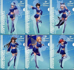 Vtuber Hololive A4 File Folder PACIFIC RACING TEAM PACIFIC RACING TEAM 2022 Individual Sponsor Benefits Set of 6 File Folder [USED]