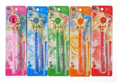 Cutie Moon Rod, etc. Sailor Moon Miracle Romance Instruction Ball Set of 5 Pen [USED]