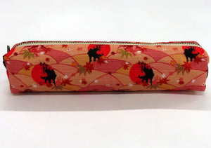 Amaterasu Pink Japanese Pattern Pen Case CAPCOM CAFE AEON Lake Town Store x Okami Stationery [USED]