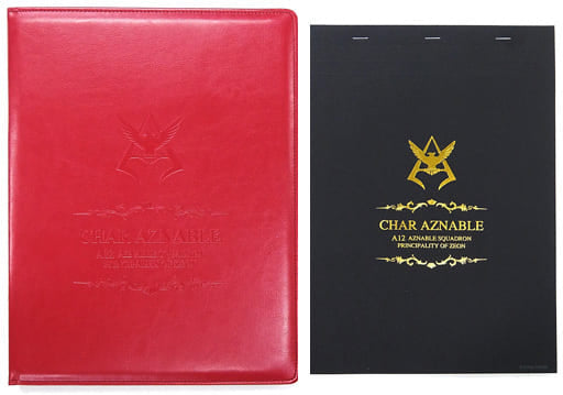 Char Aznable Mobile Suit Gundam Note Pad Note Pad Holder Set Stationery [USED]