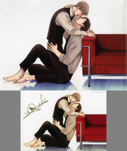 Yashiro Chikara Domeki B Twittering Birds Never Fly A4 File Folder A5 Card Set Revival Cafe Limited File Folder [USED]