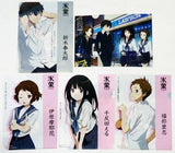 Hyouka A4 Clear File 5 Set Asahi Soft Drinks x Hyouka x Lawson Kanya Festival Campaign W Chance Winner Item File Folder [USED]