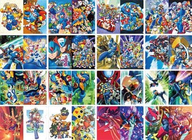 Mega Man Clear File Collection All 16 Types Set File Folder [USED]