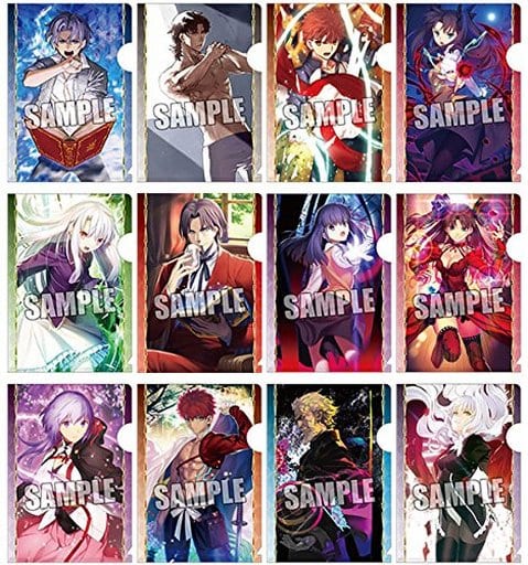 Kirei Kotomine, etc. Fate/Grand Order Trading Mini Clear File with Postcard All 12 Types Set File Folder [USED]