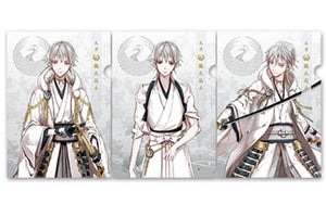 Tsurumaru Kuninaga Touken Ranbu -online- A4 Clear File Set 25 set of 3 Procket File Folder [USED]